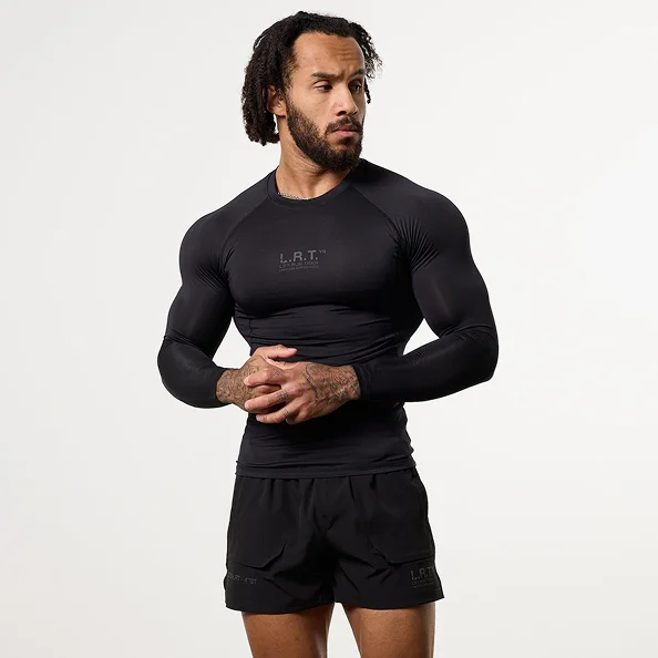 LRT Black Performance Long Sleeve Base Layer Top