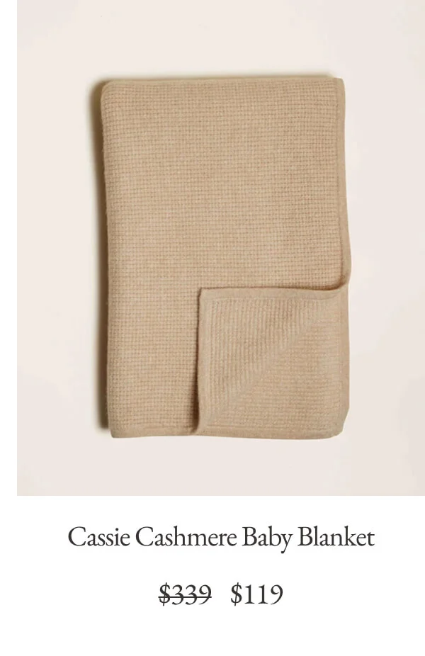 Cassie Cashmere Waffle Knit Baby Blanket