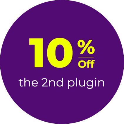 10% off the 2nd plugin