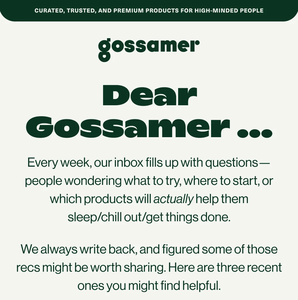 an image of a poster with a quote about gossamer