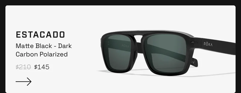Estacado - Matte Black - Dark Carbon Polarized