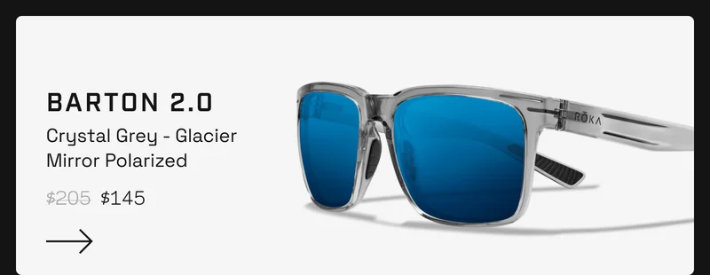 Barton 2.0 - Crystal Grey - Glacier Mirror Polarized