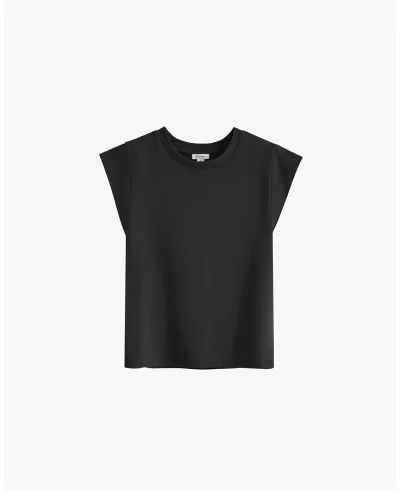 Pima Slim Tank Black