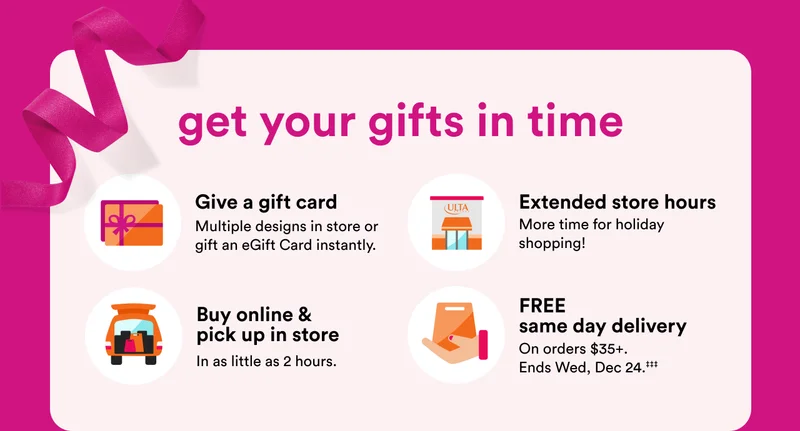 Get your gifts ASAP