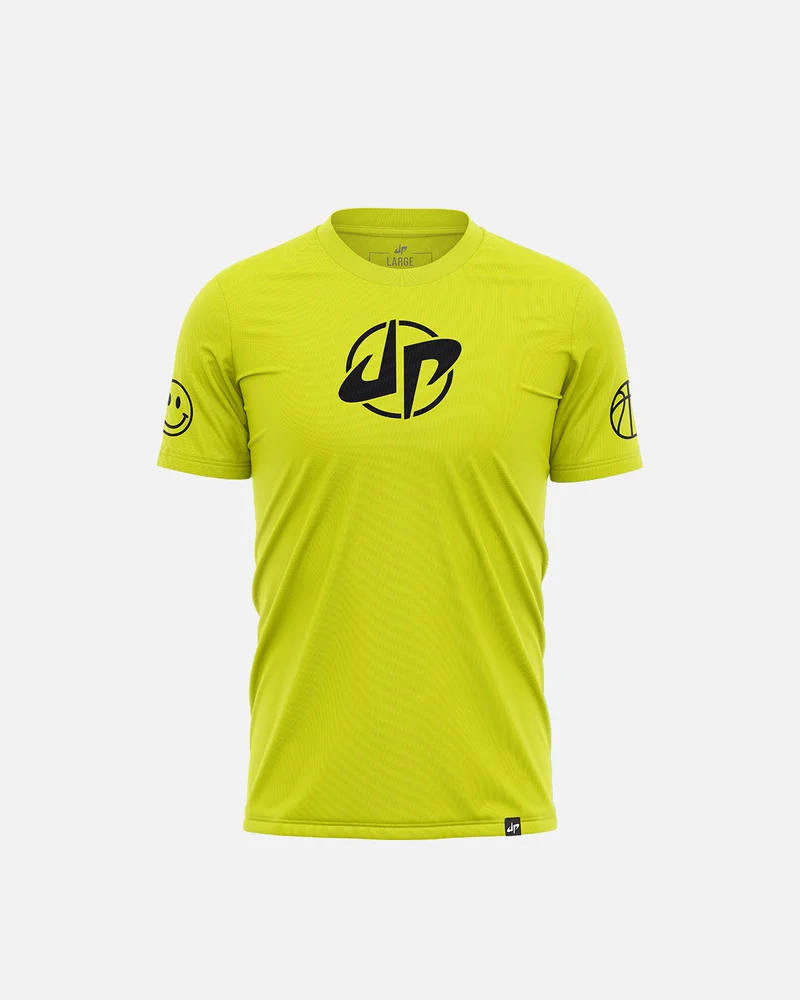 Image of Triple Double Performance Tee (Neon Yellow)