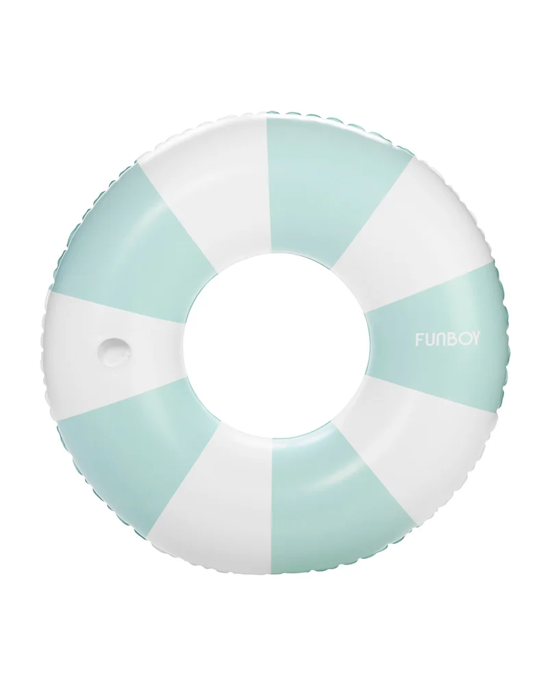 Image of Blue Vintage Stripe Tube Float