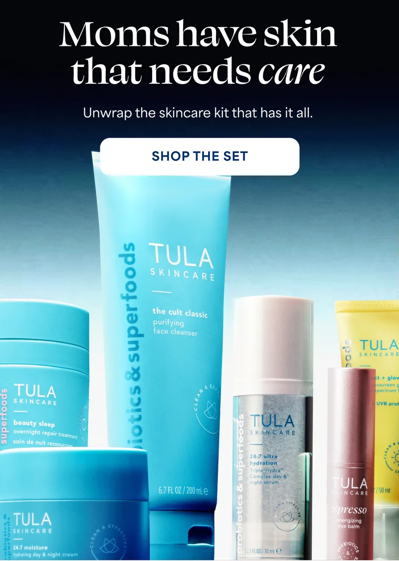 Moms have skin that needs care Unwrap the skincare kit that has it all.  SHOP THE SET