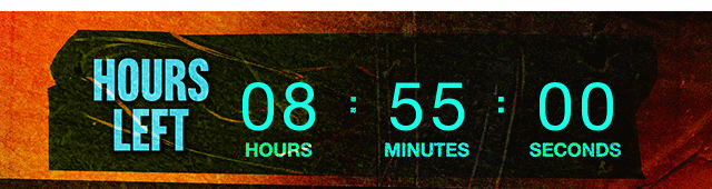Hours Left Countdown Clock