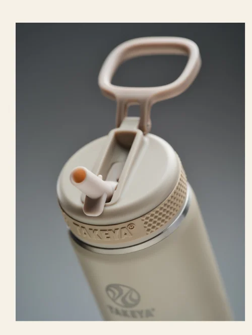 22oz Takeya Sport Water Bottle With Straw Lid - Almond