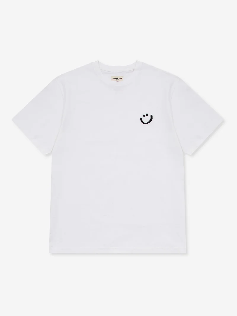 Image of Thank You For Being My Friend Smiley T-Shirt - White