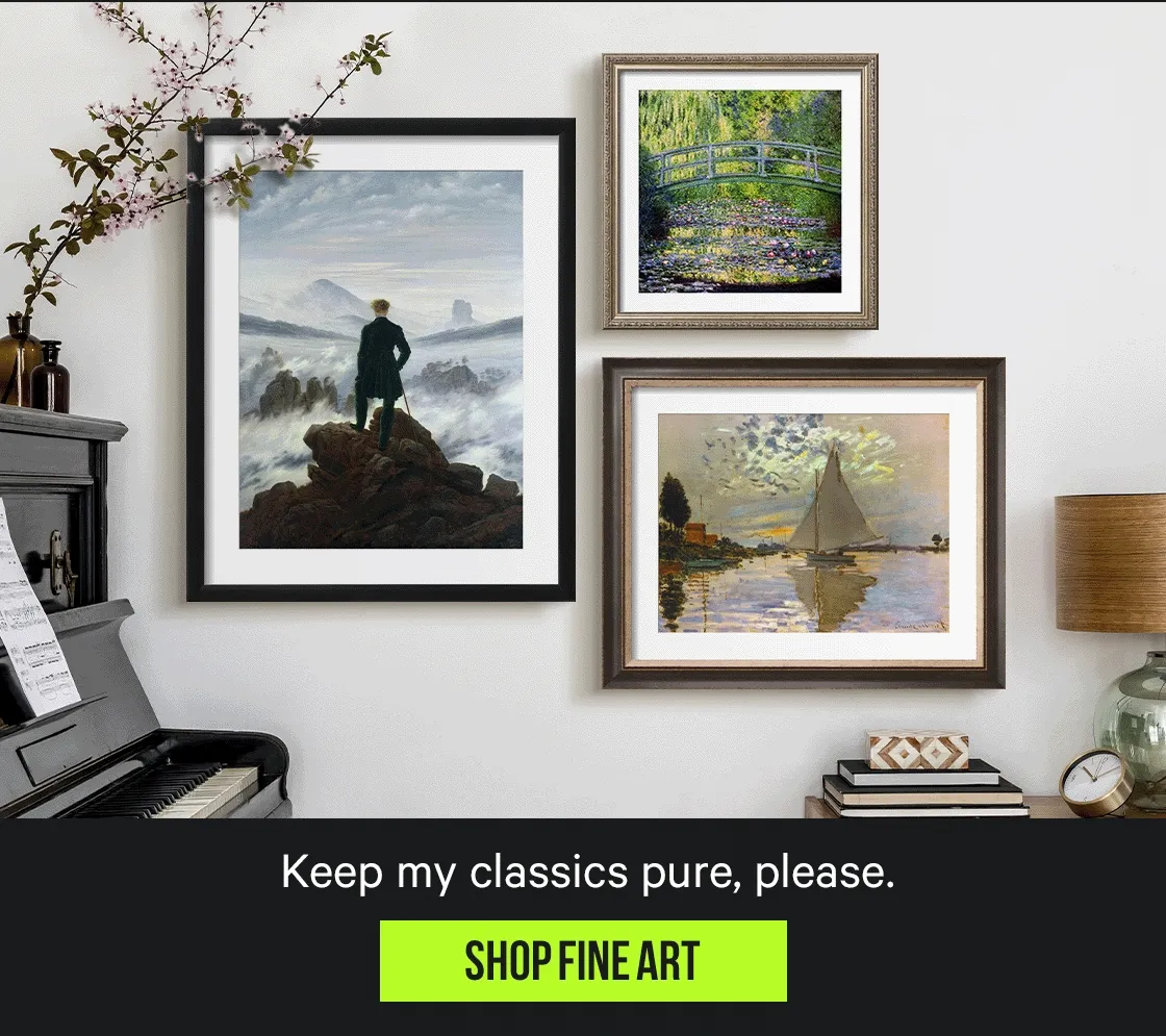 Keep my classics pure, please - Shop Fine Art