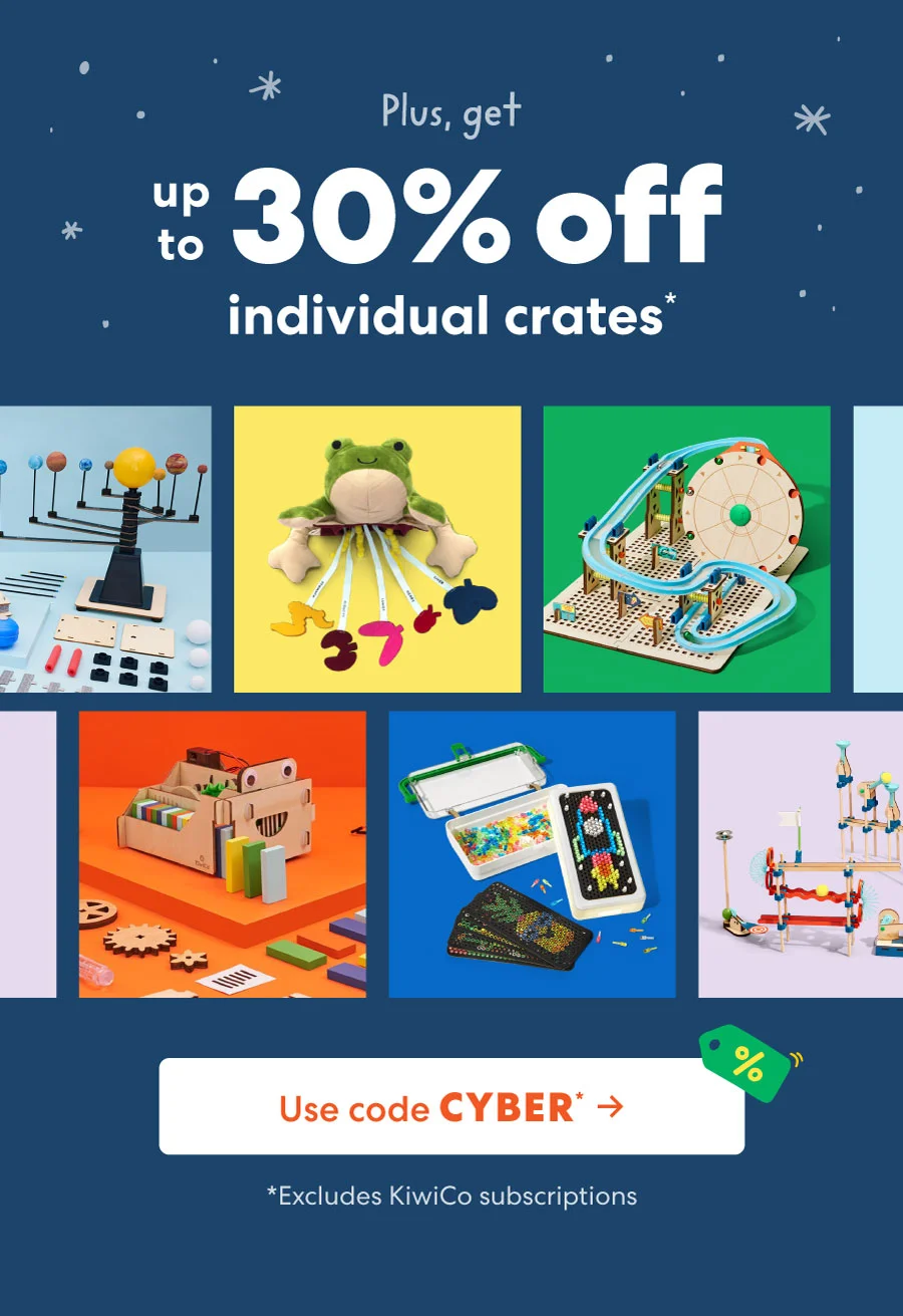 Plus get up to 30% off individual crates! USE CODE CYBER->