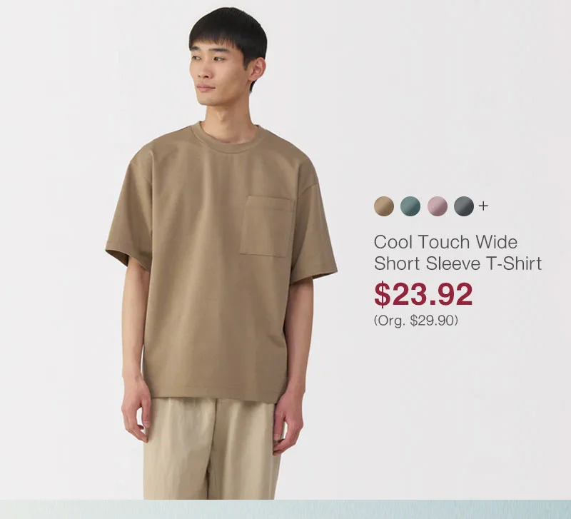 Shop Men's Cool Touch Wide Short Sleeve T-Shirt