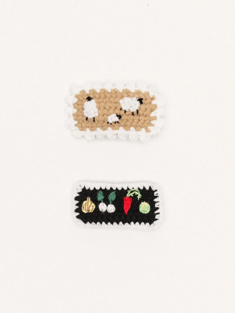Image of Farm Times Crochet Hair Clips