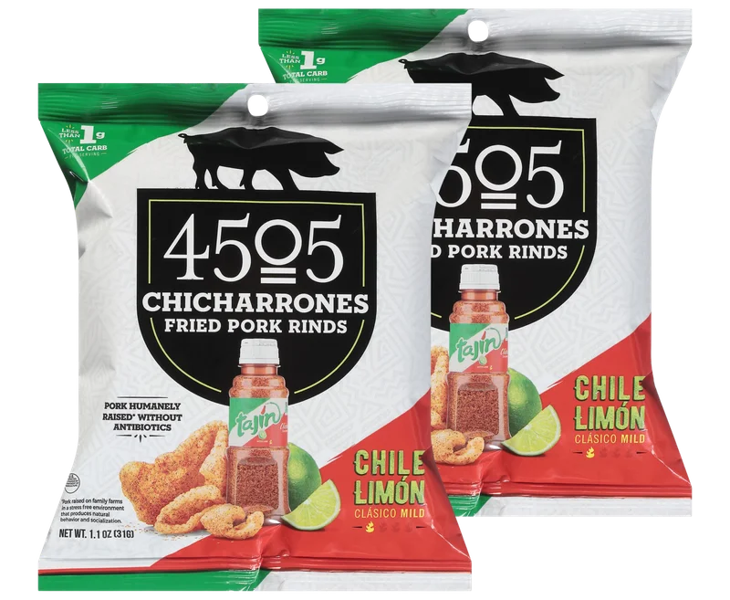 Image of BACK IN STOCK!<br>4505 Tajin Lime Pork Rinds (2 Pack)