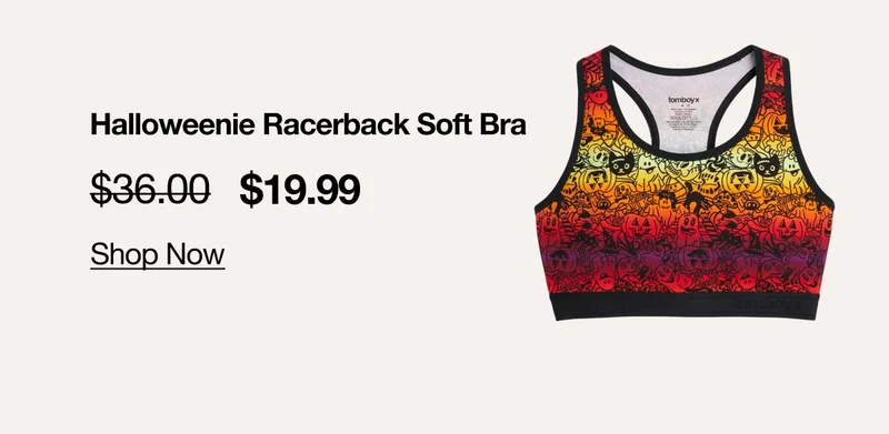 Halloweenie Racerback Soft Bra