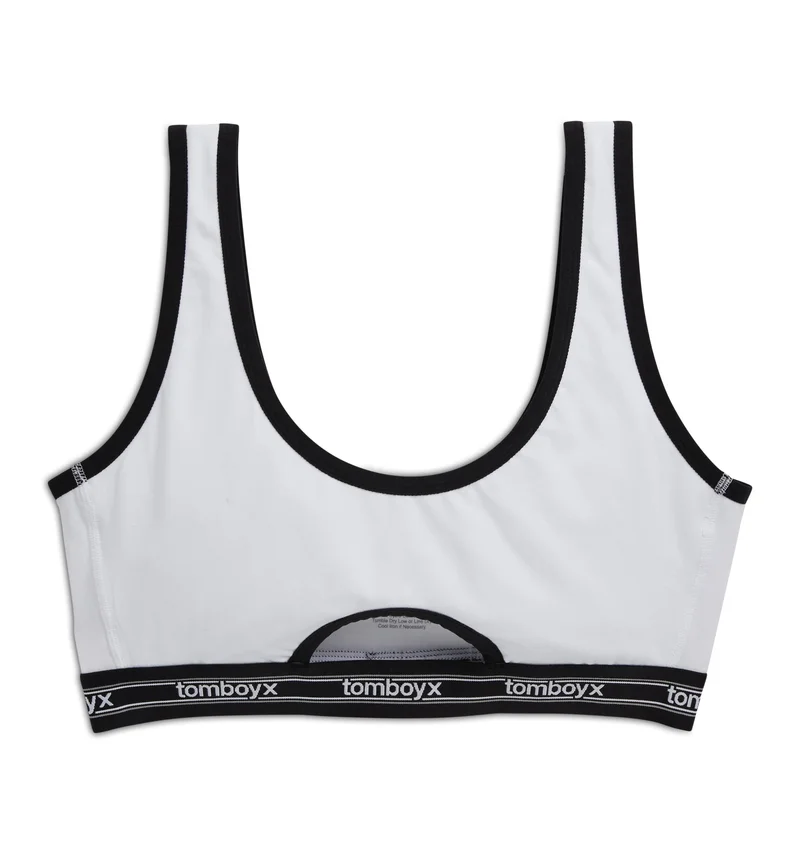 Image of Peekaboo Soft Bra - Retro White