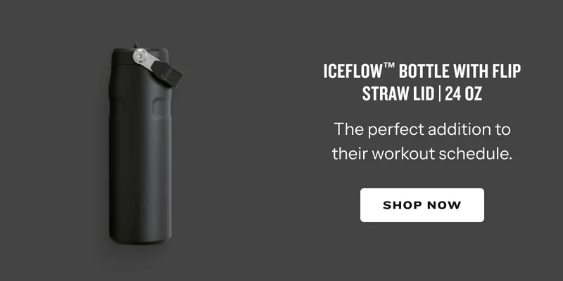 IceFlow Bottle with Flip Straw Lid | 24 OZ