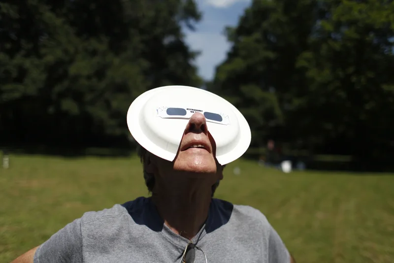 A Kahoot! cover image of home made solar eclipse glasses