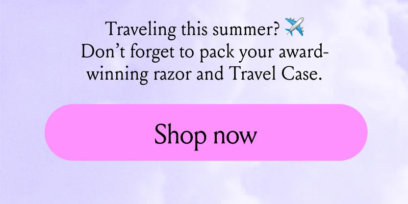 Don't forget to pack your award-winning razor and travel case
