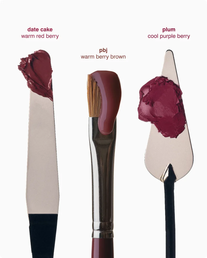 pocket blush in date cake and plum + peptide lip tint in pbj