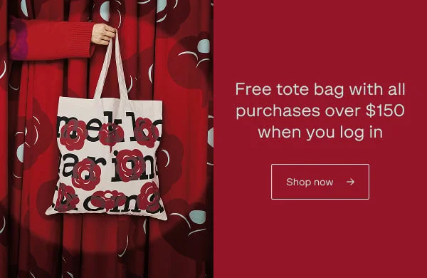 Free tote bag with all purchases over $150
