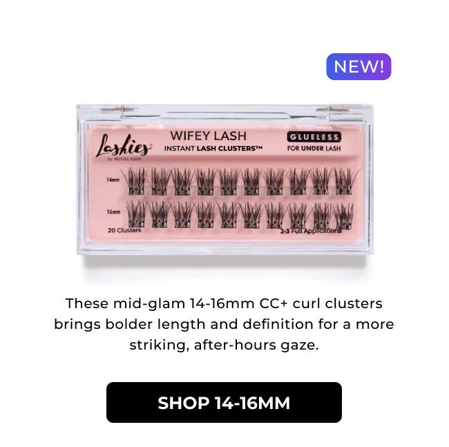 Wifey Lash: 14-16mm, CC+ Curl - Bolder Length, Striking Gaze