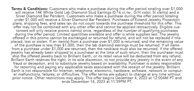 Promo Terms