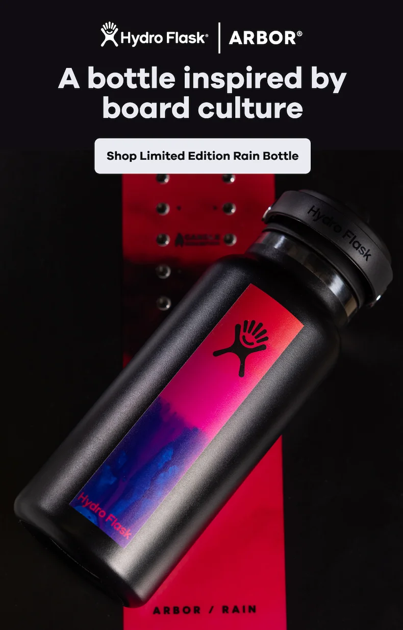 A bottle inspired by board culture. | Shop Limited Edition Rain Bottle