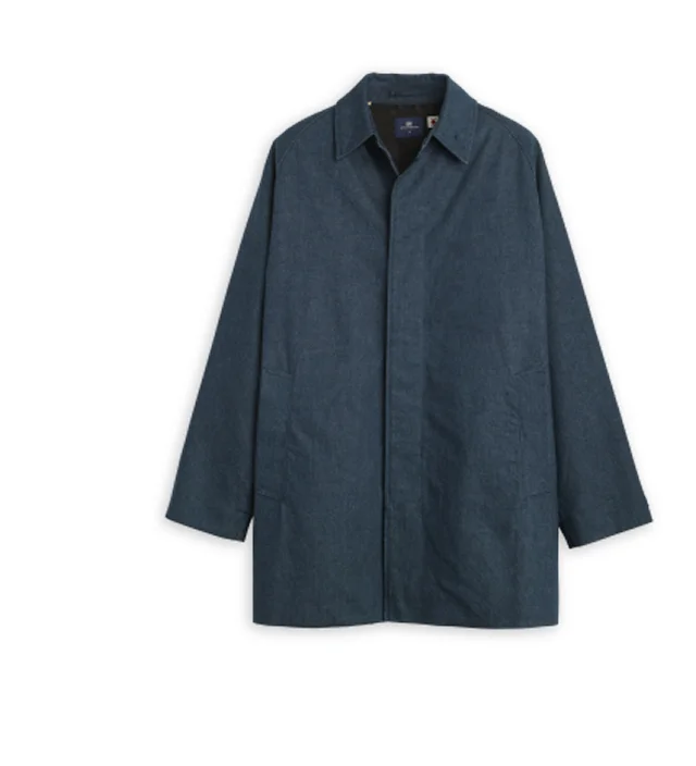 DENIM MAC COAT