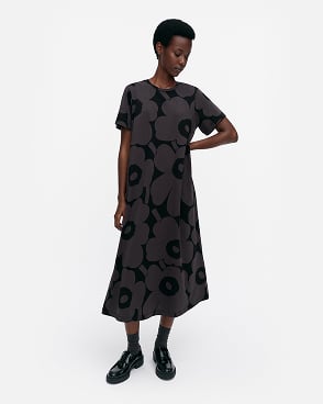 Pisteinen Unikko Jersey dress