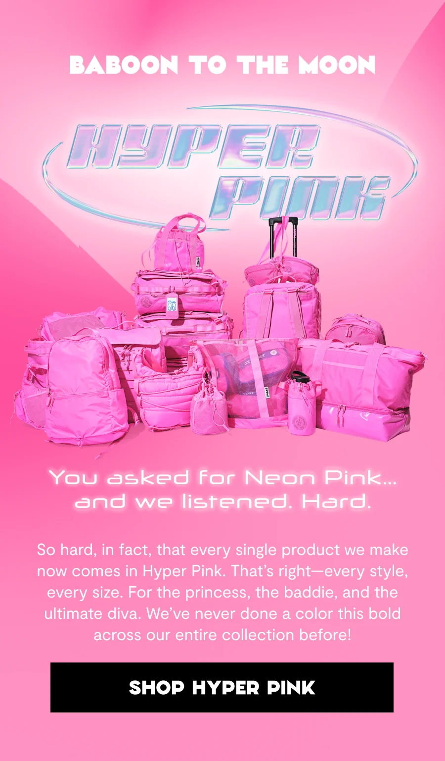 HYPER PINK | You asked for Neon Pink… and we listened. Hard.
