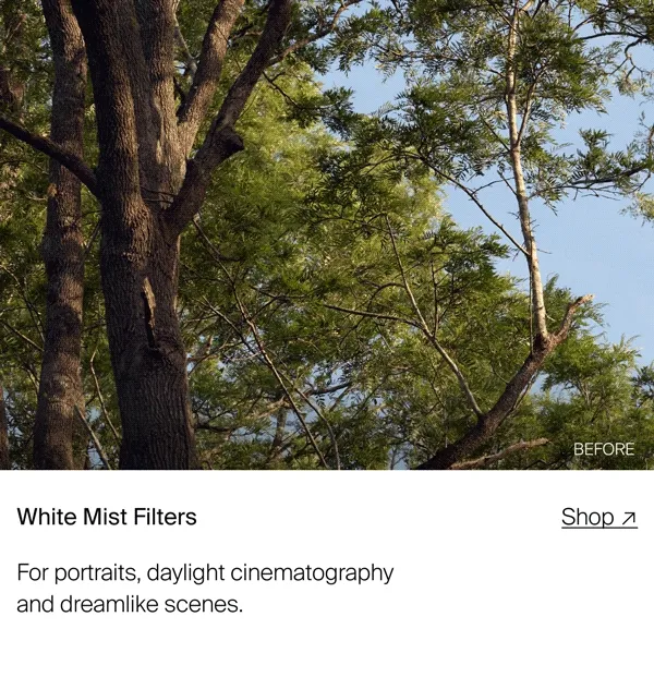 White mist filters