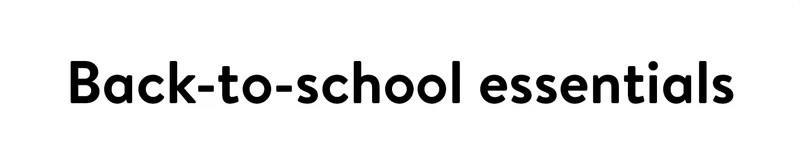 back to school collection
