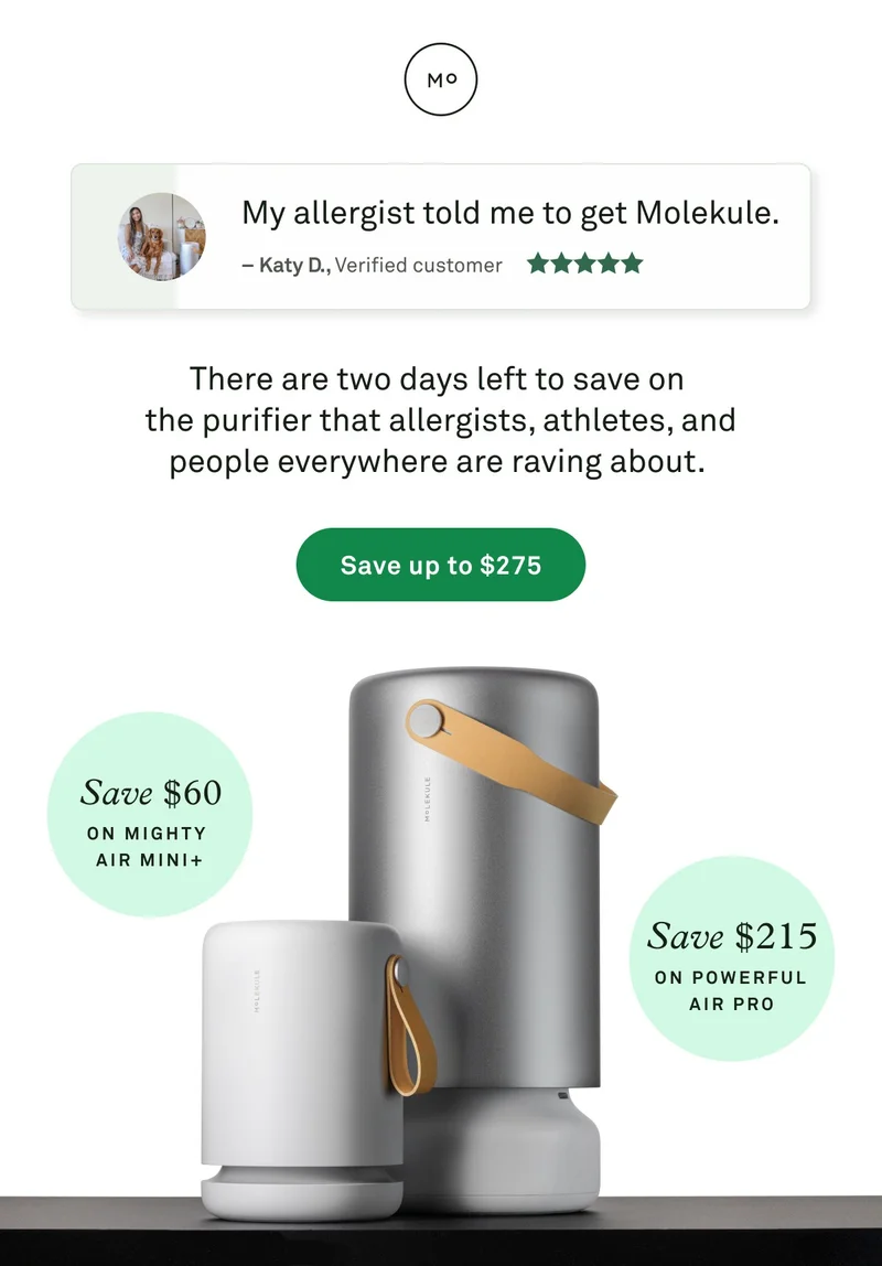 The Molekule Memorial Day Sale: Save up to $215
