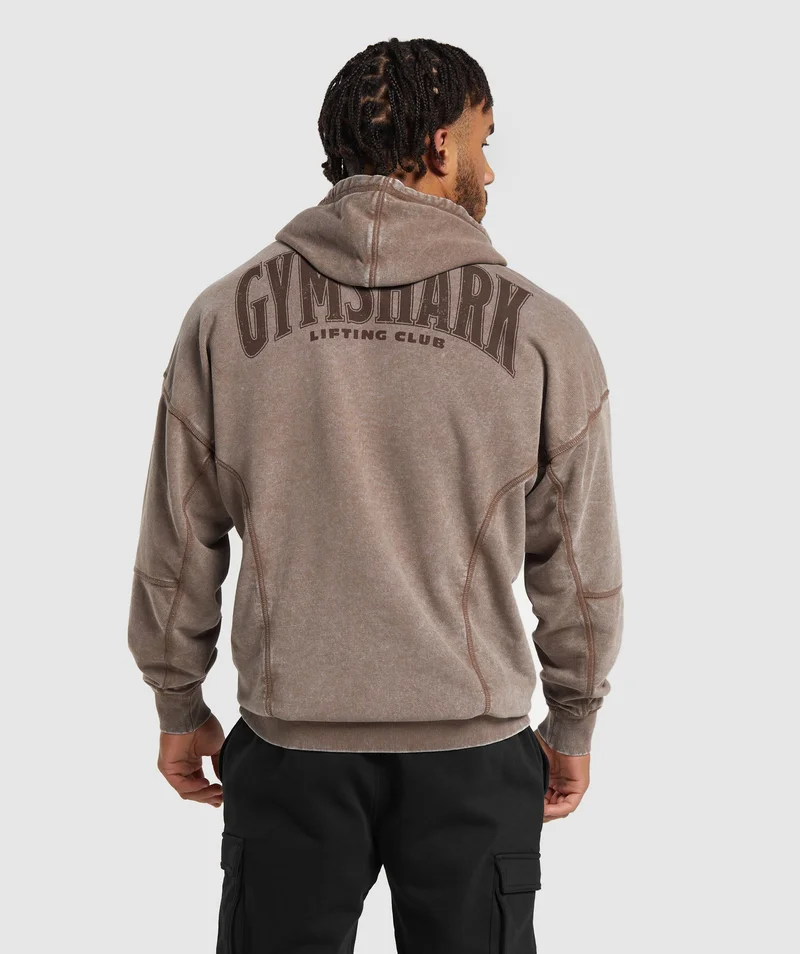 Heritage washed hoodie.