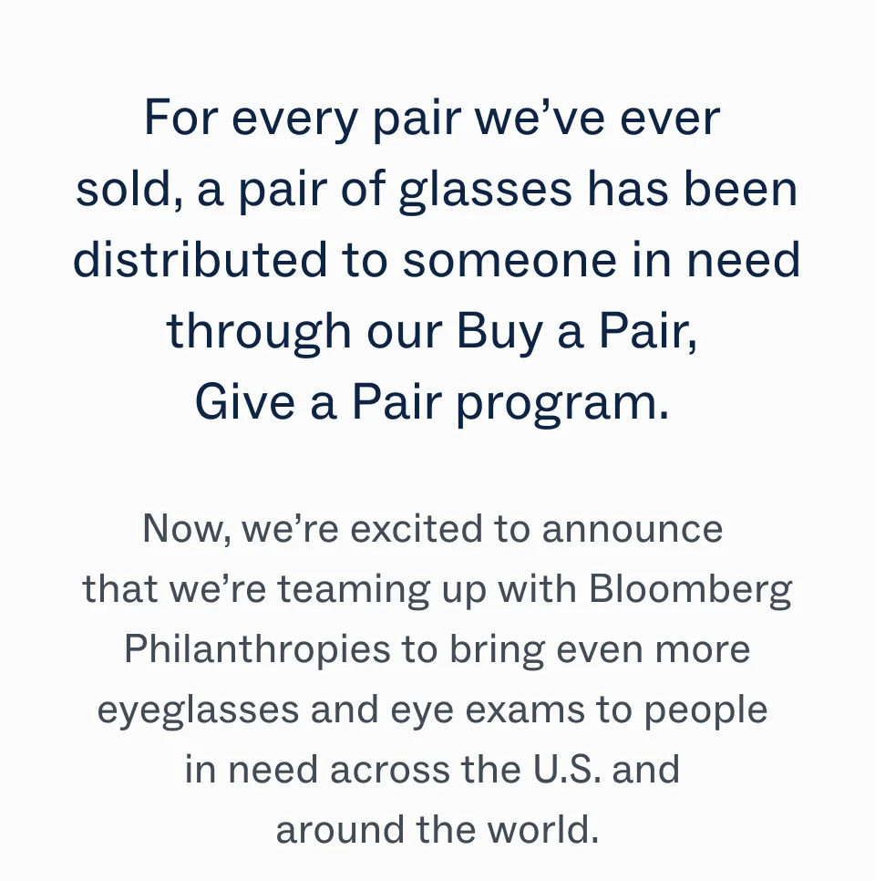 Buy a Pair, Give a Pair program