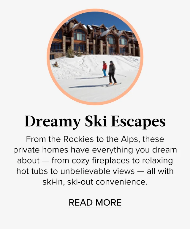 Enjoy après-ski comfort in a luxurious private lodge with our ski getaways collection.