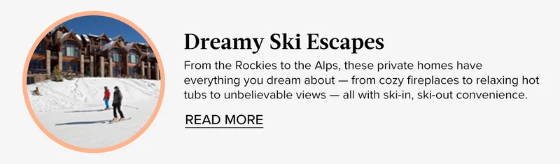 Enjoy après-ski comfort in a luxurious private lodge with our ski getaways collection.