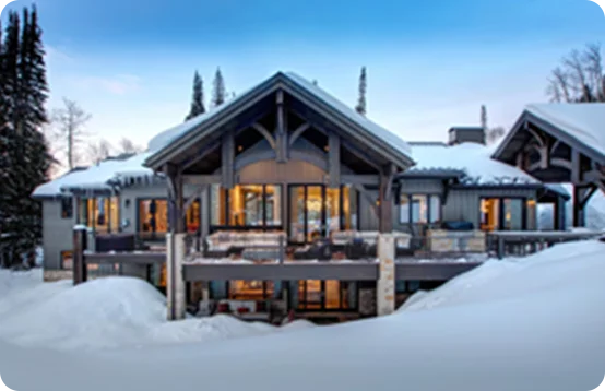 Escape to a luxurious alpine vacation rental with panoramic mountain views in Park City, Utah.
