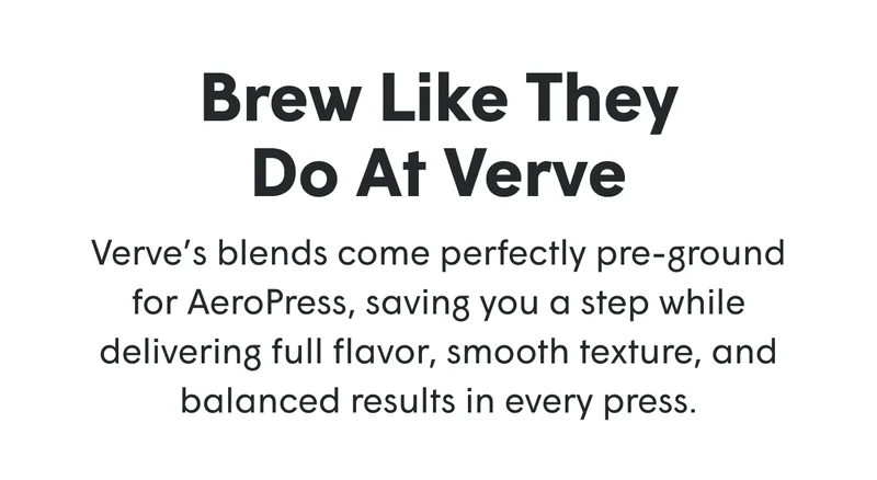 Brew Like They Do At Verve