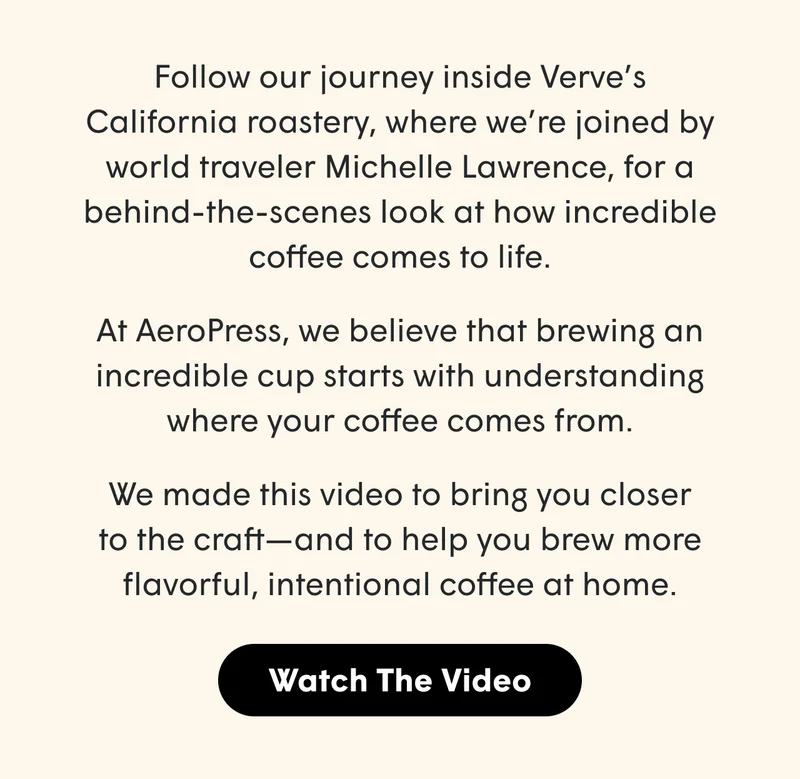 Brewed to shine with AeroPress