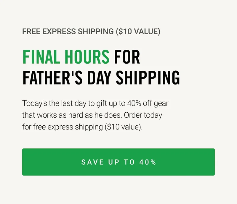 Final Hours For Father's Day Shipping