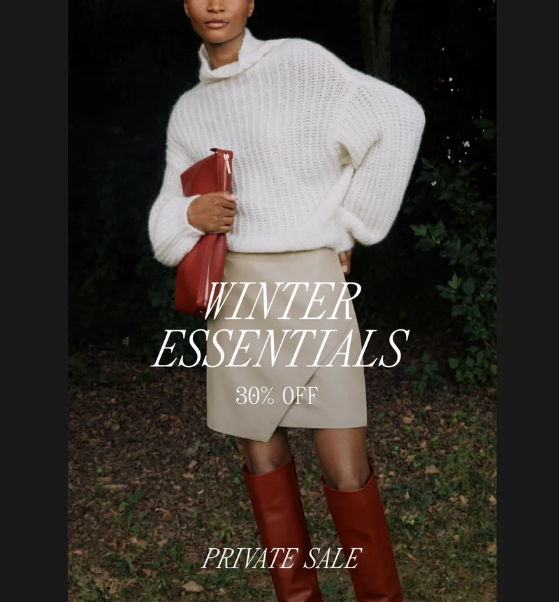 Private Sale Winter Essentials 30% Off