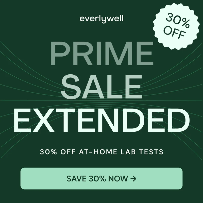 30% off at-home lab tests