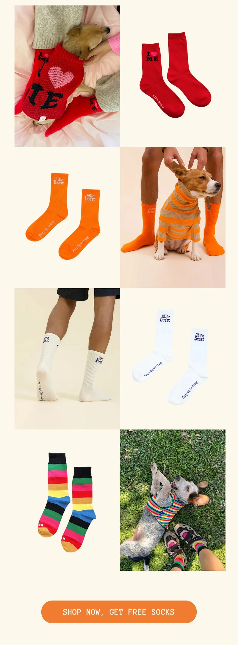 Shop now, get free socks