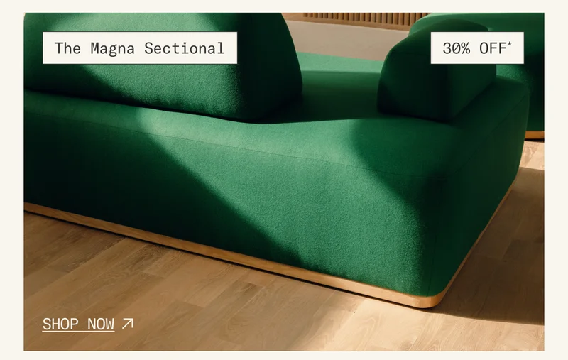Save 30%* on The Magna Sectional