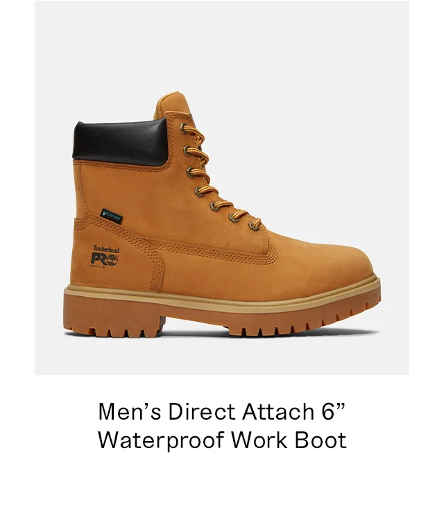 Men's Direct Attached 6 Inch Waterproof Work Boot