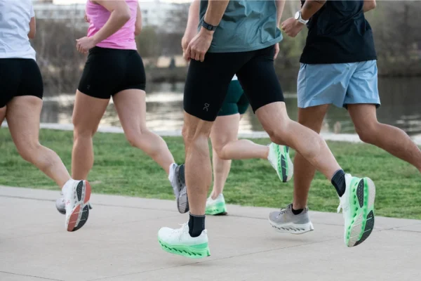 Group of runners wearing On shoes