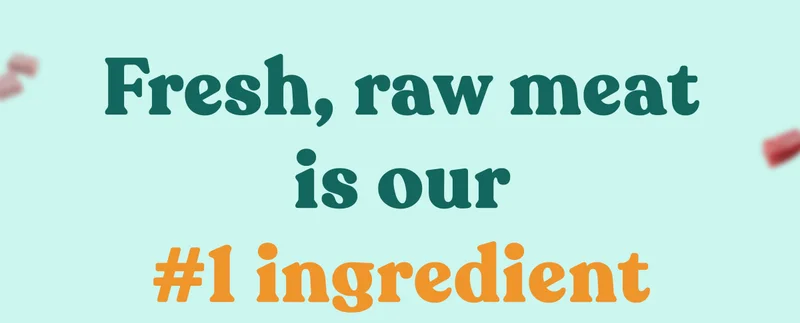 Fresh, raw meat is our #1 ingrediant